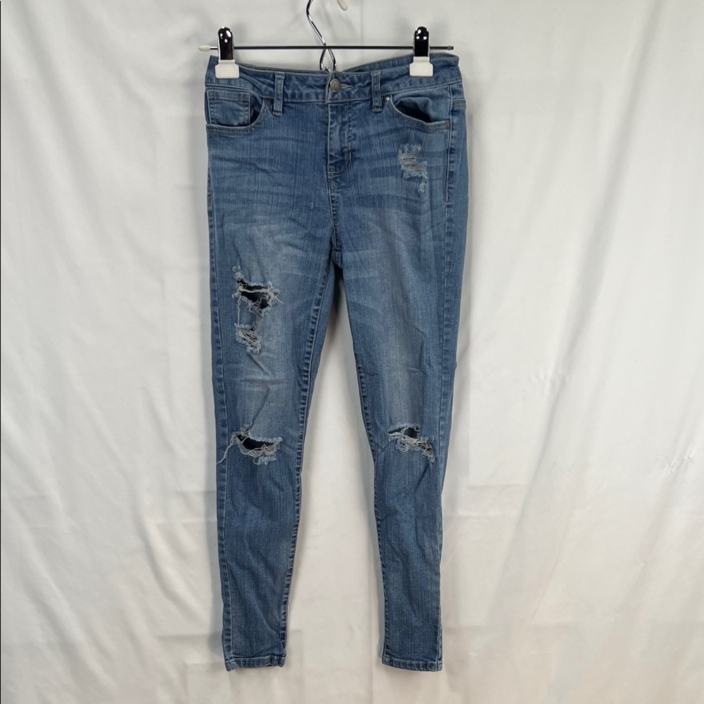 Blue Spice - Ladies Jeans - Size 3 - Distressed - Med/Light Blue - Skinny